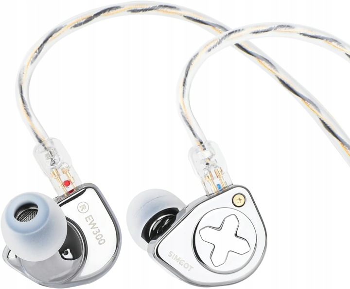 Słuchawki dokanałowe IEM SIMGOT EW300 Tribrid Hi-Res